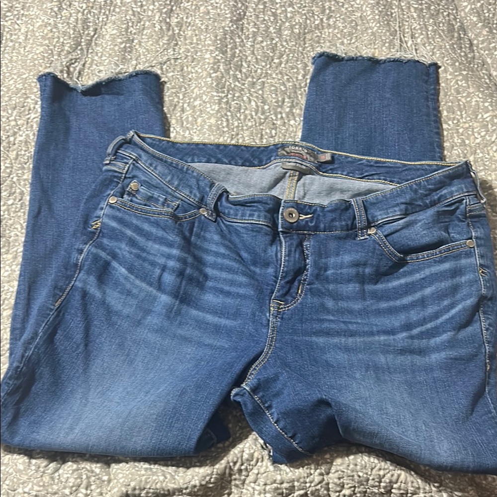 Torrid Blue Straight Leg Jeans Classic Denim